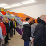 Visite de l'exposition de P. Garcia, Angle, 19/04/2015 Â© O. Mondon