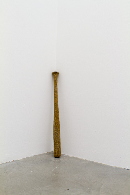 N. Daubanes, "Je t'assure qu'on peut faire des battes avec d'la sciure", 2016 (photo : P. Garcia)